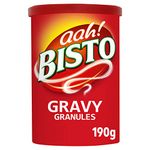 Bisto Flavoursome & Delicious Beef Gravy Granules for Hearty Family Mealtimes, 190 g Drum (Pack of 1)