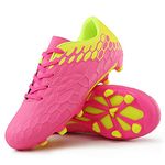 Hawkwell Boys Girls Running Shoes Lightweight Breathable Athletic Easy Walking Shoes (Toddler/Little Kid), Pink/Rebel Fun, 19.0 cm