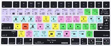 XSKN Final Cut Pro Shortcut FCP Hotkey Function Keyboard Cover Skin for Magic Keyboard MLA22LL/A MLA22B/A A1644 2015 Released Magic Keyboard Accessories (EU&US Layout, Magic Keyboard A1644)