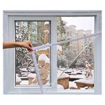 Reuvv Magnetic Window Insulation Kit - Heavy Duty Window Insulation Film with Full Frame Magnetic Strip Window Coverings to Keep Cold Out Storm Warm in Winter and Cool in Summer