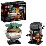 LEGO BrickHeadz Star Wars The Mandalorian & The Child 75317 Building Kit, Fun Building Toy for Kids and Any Star Wars Fan Featuring Buildable The Mandalorian and The Child Figures (295 Pieces)