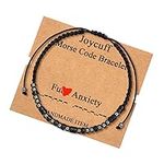 JoycuFF Morse Code Bracelets for Wo