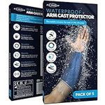 Box of 5 Reusable Waterproof Shower Arm Cast Cover Protectors, Half Arm