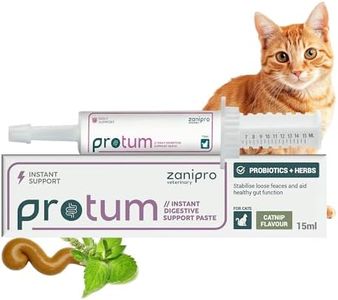 Zanipro Protum Pâte Probiotique pour Chats – 15 ML Formule Prébiotique pour Santé Digestive – Aide Contre Diarrhée, Constipation & Équilibre Intestinal – Herbe à Chat