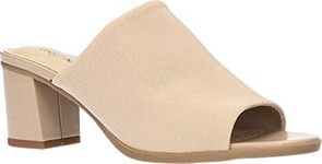 Easy Street Women's Mule, Natural Stretch Fabric, 8 UK