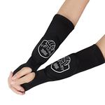 Onumya Volleyball Arm Sleeves with Protection Pad, Passing Forearm Sleeves with Thumbhole for Girls, Boys, Kids Teens Volleyball Training