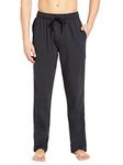 Jockey Men's Jogger Regular Fit Cotton Blend Track Pants (9500_Graphite & Black_L)