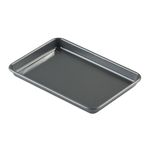 Prochef KB1012 Teflon Silicon Coated Small Oven Tray 25cm x 17cm , Black (Packaging may vary)