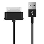 kwmobile Charger Compatible with Samsung Galaxy Tab 1/2 10.1/Tab 2 7.0/Note 10.1 - Charger Cable USB 2.0 30 Pin Charging Cord - Black