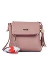 GLOSSY PU Sling Bag For Girls/Women - Pink