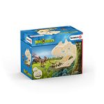 Schleich 42348 Large Skull Trap with Velociraptor