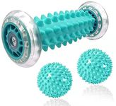 Foot Massage Roller and Spiky Ball Therapy Set,Manual Foot Massager for Plantar Fasciitis,Heel & Foot Arch Pain,Trigger Point Therapy, Muscle Recovery