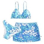 SlowTon Girls’ 3 Piece Bikini Set -