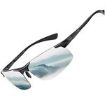 Duco Men's Sports Polarized Driving Carbon Fiber Sunglasses for Men UV400 Protection DC8277