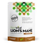 PlantVital Lion’s Mane Mushroom Powder - Made in Canada - Gluten-Free, Non-GMO, Vegan, Lions Mane Supplement for Better Focus and Cognitive Support - 60 Servings