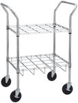 Drive Medical 12 Oxygen Cylinder Cart, Chrome, 1 Each 1 count