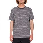 Volcom Static Stripe Short Sleeve Crew Neck T-shirt L