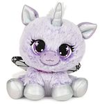 P.Lushes Designer Fashion Pets Mariah Monarch Unicorn Premium Stuffed Animal, Purple/Silver, 6”