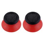 eXtremeRate Dual-Color Replacement 3D Joystick Thumbsticks for PS5 Controller, Black Red Analog Thumb Sticks with Screwdriver for PS4 Slim Pro Controller