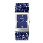 Seksy Women's Watch with Swarovski Crystals on Strap Water Resistant Adjustable Seksy Rocks Blue Dial Blue 2758, 2758-AMZUK, Blue 2758, 2758-AMZUK