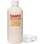 The Scratch Doctor Simply Leather Conditioner Protection Cream Polish for Furniture, Sofas, Car Seats Use on Leather, Faux Leather & Vinyl Applicator Included (500ml)