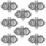 St Christopher Medal for Car Visor Clips for Cars Catholic Visor Clips Silver Car Driver Visor Clips St Christoper Visor Clips Lady Visor Clips for Cars Driving Decorations(8)