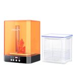 Creality Wash and Cure Station UW-03 2 in 1 Machine Resin 3D Printer Upgraded 405nm UV Curing Rotary Box Bucket for LCD/DLP/SLA Size 8.26x6.29x7.87in