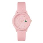 Lacoste Analogue Quartz Watch for Men or Women from The Lacoste.12.12. Collection, Featuring a Stylish Silicone Bracelet with Petit Piqué Texture