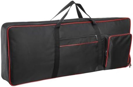 Okllen 61 Key Keyboard Gig Bag Case,Portable Durable Keyboard Piano Waterproof 600D Oxford Cloth with 10mm Cotton Padded Case Gig Bag