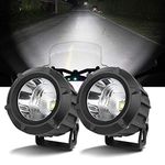 Chelhead LED Driving Light 2PCS 25W 6000K Spot Beam Round LED Work Light Pod lights Work Lamp Compatible with Off Road 4x4 Pickup Truck Motorcycle Jeep SUV Truck Wrangler Boat Tractor