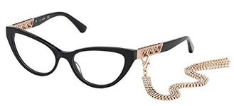 GUESS Ladies Black Oval Eyeglass Frames GU278300154, Shiny Black, 54