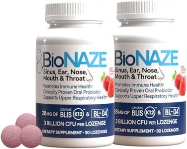 Bionaze Oral Probiotic K12 Dairy Free for Sinus Tonsil Stones Bad Breath Post Nasal Drip Throat Mouth Teeth - Improve Oral & Upper Respiratory Health with Clinically Proven BLIS K12 & BL-04 (2 Pack)