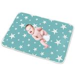 Conleke Baby Changing Mat,Unisex Baby Waterproof Diaper Changing Pad with Large Size Portable Sheet for Any Places for Home Travel Bed Play Stroller Crib Car - Mattress Pad Cover for Boys and Girls (Blue, 80*110 cm/31.5*43.3 inch)