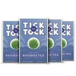 Tick Tock Earl Grey Rooibos Tea | Caffeine-Free Tea | Pack of 4 x 40 Tea Bags (160 Teabags) | Naturally Sweet Herbal Tea | Biodegradable | Rooibos Tea UK | Redbush Tea for Wellbeing and Relaxation