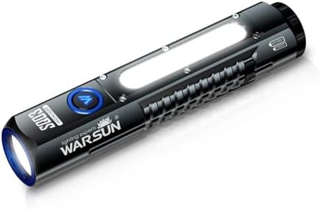 WARSUN Rechargeable Flashlight High Lumens, Super Bright Flash Light, Powerful Handheld LED Flashlight with 8 Lighting Modes, Portable Waterproof Flashlight for Camping, Home, Emergency