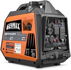 GENMAX Portable Generator,4000W ultra-quiet145cc Engine &Parallel and Series Ready, EPA & CARB Compliant, Eco-Mode Feature, Ultralightweight for Backup Home Use & Camping (GM4000iSAPC)