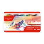 Caran d'Ache Supracolour Soft Aquarelle Pencils, Multicoloured, Tin of 120, For Adults, Home Art, Soft Lead, Watersoluble, Amateur Professional Artists, Illustrators, Graphic Designers, Teachers