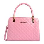 Lino Perros Pink Faux Leather Handbag (Pink)