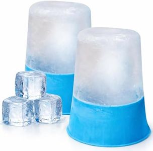 Arctic Flex Ice Massage Therapy Cups (2 Pack) - Cold Roller Tool for Injuries & Face Eye Puffiness Relief - Freezable - for Pain, Inflammation, Sprains, Strains, Muscle Spasms, Weakness, Stiffness