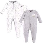 Hudson Baby Unisex Baby, Gray Clouds, 3-6 Months