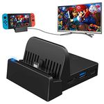 Ponkor Switch Docking Station, Portable Replacement Charging Dock for Official Nintendo Switch with USB 3.0 Port(Upgraded Version)