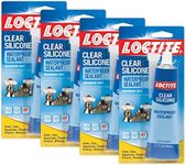 Loctite 908570 4 Pack 2.7-Ounce Tube Clear Silicone Waterproof Sealant