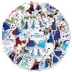 Frozen Stickers 50PCS Vinyl Stickers for Laptop,Bumper,Skateboard,Water Bottles,Phone,Cartoon Anime Stickers for Kids Teens Adult