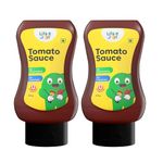 Little Joys Tomato Sauce Squeeze For Kids | No Refined Sugar, No Added Preservatives, No Chemicals | 100% Vegetarian | Tomato Ketchup With Jaggery | 320gm (Pack of 2)