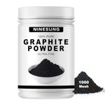 Ninesung Pure Graphite Powder | 1 LB - 1000 Grit Superultra-Fine Graphite Powder | Graphite Lock Lubricant | Dry Graphite Lubricant | Graphite Powder for Locks | Graphite Grease