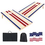 Classic Cornhole Set 4' x 2' or 3' x 2'Corn Hole Set with 8 Bean Bags, 2 Corn Hole Boards for Adults, Lawn, Yard, Outdoor Cornhole Boards Bean Bag Toss Game with Carrying Bag