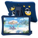 WeTapper Kids Tablet 7'' Android Tablet for Kids 2+32GB ROM with Parental Control 1024x600 IPS Touch Screen Toddler Tablet Dual Camera WiFi 5.0 Children Tablet with Kid-Proof Case (Blue)