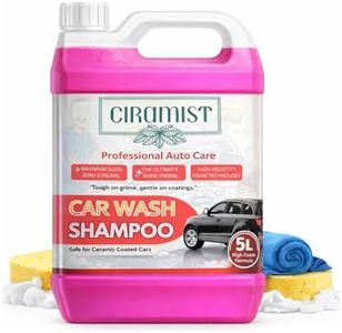 Premium Car Wash Shampoo 5L – High-Foam, pH-Balanced Car Soap, Scratch-Free, Safe on Wax & Ceramic Coatings, Foam Cannon & Hand Wash, Streak-Free Shine for Cars & SUVs