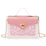 KALIDI Little Girls Handbags Heart Shaped Lock Girls Purse Mini Crossbody Bags Chain Kids Handbag Shoulder Bag for Girls Children Toddler Teens,pink