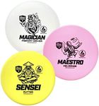 Discmania Active Soft Disc Golf Set of 3 – Includes Disc Golf Putter, Mid-Range and Driver, Frisbee Golf Disc Set, Disc Golf Starter Set (Colors Will Vary)